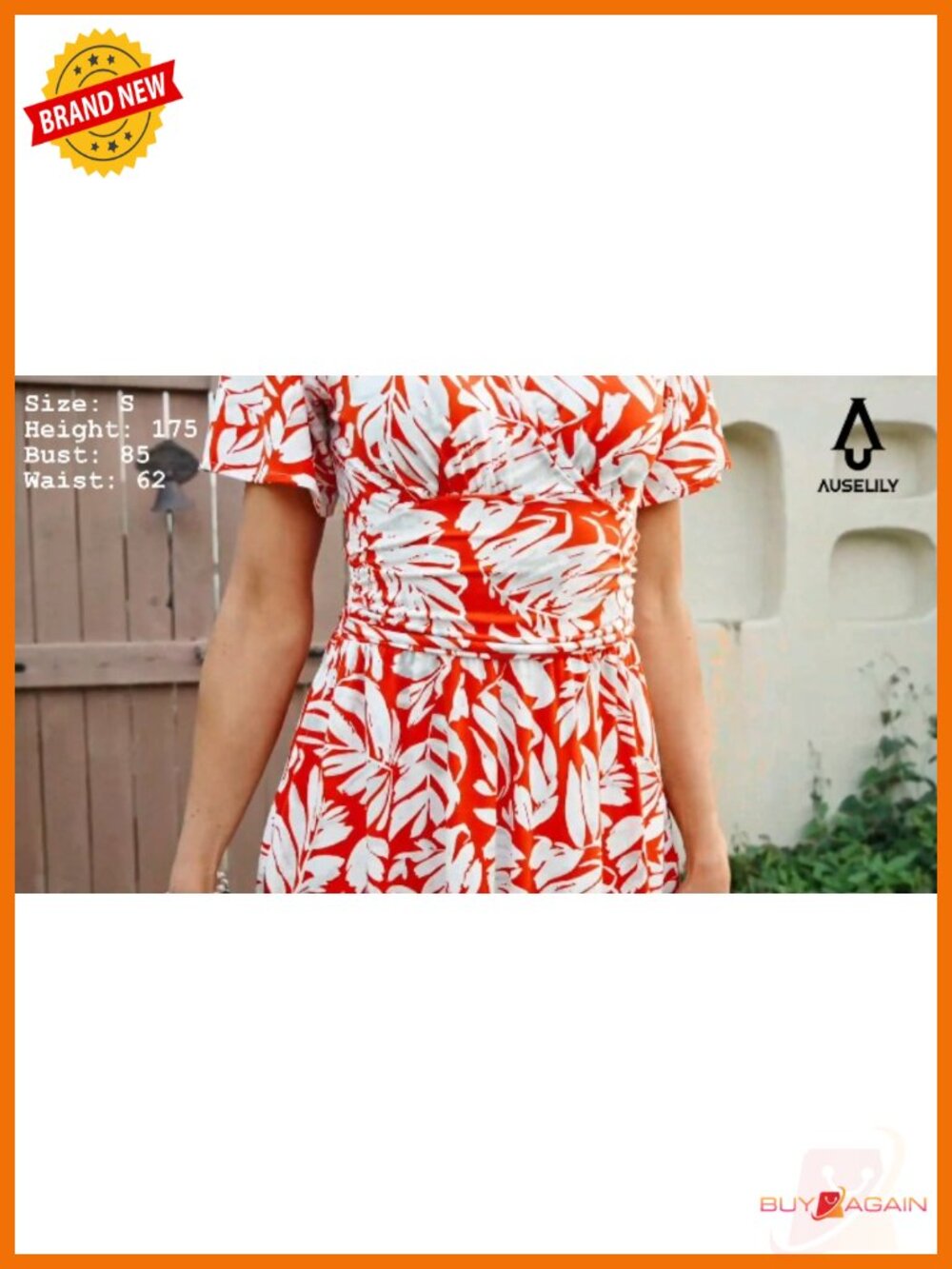 Ruffle Sleeve V-Neck Short Wrap Dress with Pockets Summer Sundress - Picture 4 of 4